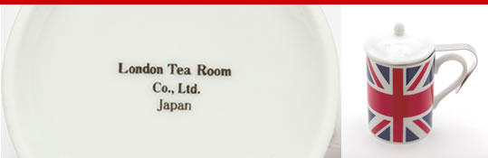 ユニオンジャックマーク入りのティーマグ