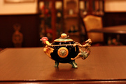 英国製 MINTON MAJOLICA（ミントン・マジョリカ） サルとニワトリのティーポット 復刻品