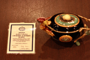 英国製 MINTON MAJOLICA（ミントン・マジョリカ） サルとニワトリのティーポット 復刻品