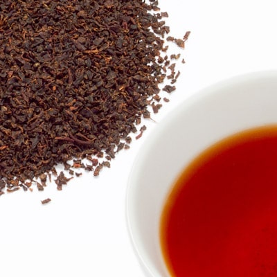 セイロン・ディンブラティーの水色・茶葉