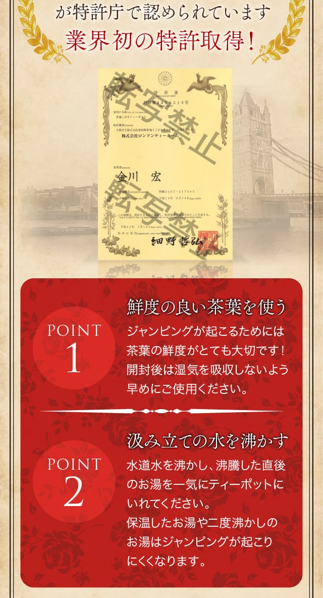 特許取得ティーポット説明3